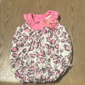 Adorable Pink Leopard Print Diaper Cover